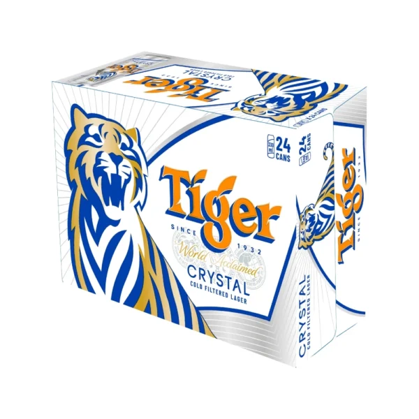Nồng độ cồn 4.6% - Thùng 24 lon bia Tiger Crystal 330ml/lon